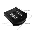 Porte intérieure pour animaux de compagnie porte murale à rabat pour chiens et chats design moderne et sécuritaire en plastique noir