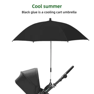 Parasol universel pliant pour poussette protection UV et pluie 360° ajustable léger compact durable style moderne