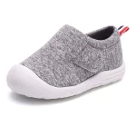 Chaussures bébé antidérapantes slipon confortables maille respirante design moderne arcenciel 612 mois PP313GRY
