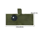 Sac de couchage portable bébé Camping Poncho Doublure polaire Capuche Couverture sécuritaire Accessoire voyage Qualité supérieure Confort thermique Origine Guangdong Matériau hydrofuge Design fonctionnel Espace généreux Couleur verte