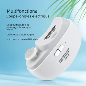 Coupeongles électrique multifonctionnel bébé adulte meulage polissage lumière sécurité enfants design moderne rechargeable Coupeongles électrique multifonctionnel bébé adulte meulage polissage lumière sécurité enfants design moderne rechargeable