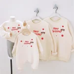 Sweats à capuche de Noël assortis pour la famille vêtements parentenfant père fils mère fille design festif automne hiver YClothing