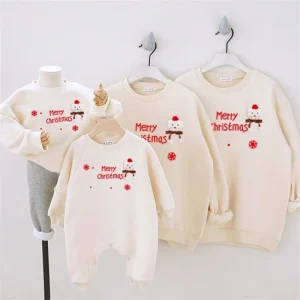 Sweats à capuche de Noël assortis pour la famille vêtements parentenfant père fils mère fille design festif automne hiver YClothing Sweats à capuche de Noël assortis pour la famille vêtements parentenfant père fils mère fille design festif automne hiver YClothing