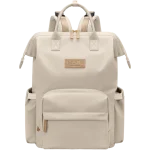 Sac à dos bébé grande capacité Golf Quality poches multiples doublure nylon style moderne beige élégant portage confortable