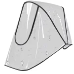 Visière transparente protection bébé poussette parapluie imperméable soleil vent accessoire bébé外出防护罩 respirant durable