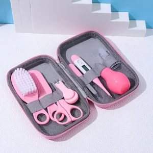 Kit soins bébé 8 pièces coupeongles brosse peigne aspirateur nasal poussette accessoires bébé essentiels hygiène douceur Kit soins bébé 8 pièces coupeongles brosse peigne aspirateur nasal poussette accessoires bébé essentiels hygiène douceur