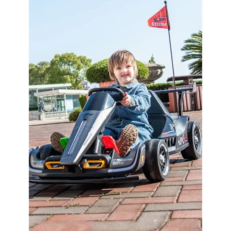 Voiture électrique Go Kart Z2030 pour enfants design sportif LED lumineuses usage sécurisé intérieur/extérieur