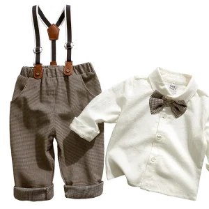 Ensemble chemise pantalon garçon KIDS TALES occasion spéciale 26 ans style classique coton confortable qualité premium Ensemble chemise pantalon garçon KIDS TALES occasion spéciale 26 ans style classique coton confortable qualité premium