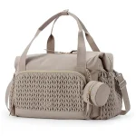 Sac à couches multifonctionnel pour bébé grande capacité organizateur de poussette résistant brown