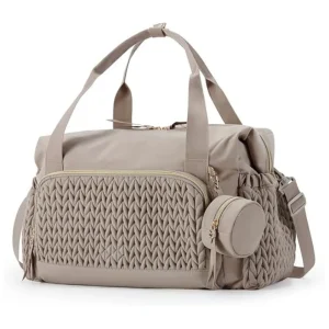 Sac à couches multifonctionnel pour bébé grande capacité organizateur de poussette résistant brown