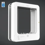 Porte électronique intelligente pour chat et chien coffrefort sécurisé capteur de micropuce rabat automatique accessoire hightech pour animaux de compagnie