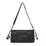Sac de rangement pour poussette bébé sac transport à bandoulière nylon poches latérales mesh usage maternité noir compact durable