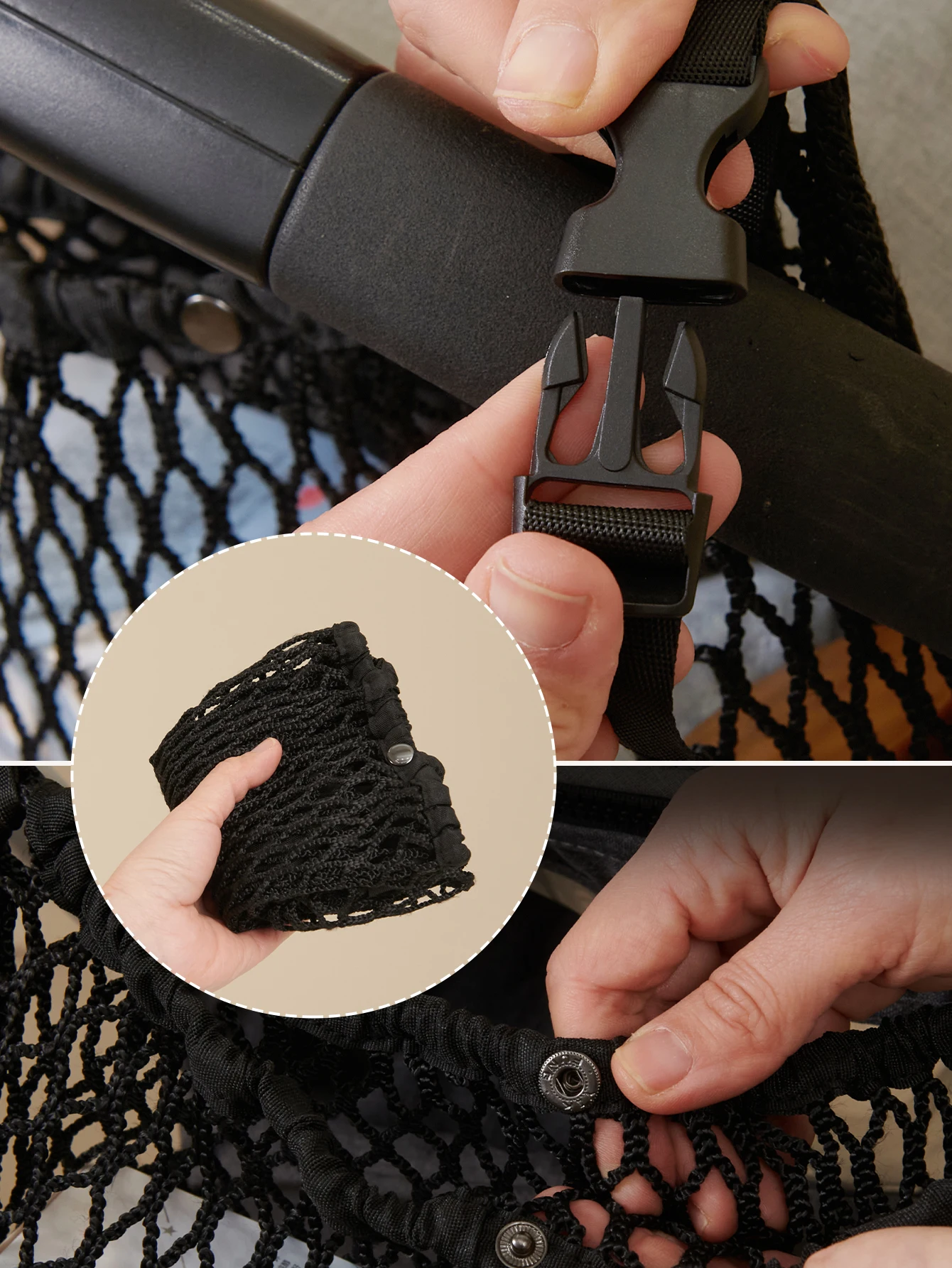 Sunveno Sac de face pour poussette bébé maille durable robuste pliable léger rangement facile