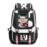 Sac à dos anime académie des héros Todoroki Bakugou Deku école adolescents filles garçons sac à dos USB design pop culture jeunesse