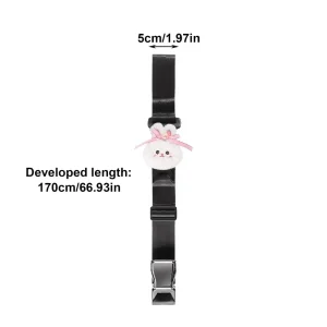 Ceinture de sécurité voiture pour enceinte confort maternité motif lapin peluche sangle réglable style moderne.usage voiture bébé accessoire sécurité maman