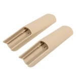 Accessoires chaise haute bébé coussin jambe antidérapant sécurité protection sol capuchon détachable 2 pièces beige