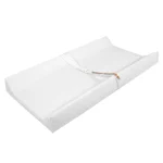Matelas à langer bébé avec sangle de sécurité matelassé blanc portable tables à langer garnitures changeantes nouvellené bébés sécurité confort