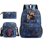 Sac à dos Stray Kids ensemble avec pochettes cadeau pour fans adolescents style urbain polyester durable design graphique moderne