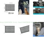 Diviseur de siège auto universel pour animaux de compagnie Sécurité voiture Écran maille nylon Protection enfants et pets Facile à installer Design moderne Taille adaptée