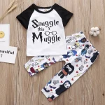 Ensemble bébé 3 pièces été 2025 coton/polyester style cartoon veste courte  pantalon  chapeau 02 ans