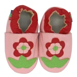 Chaussons bébé fille garçon cuir souple floral antidérapant ajustement facile 024 mois rose rouge