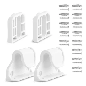 Supports câbles tuyaux fixation mur plastique blanc vis métal montage facile bricolage plomberie électrique installation domestique kit complet Supports câbles tuyaux fixation mur plastique blanc vis métal montage facile bricolage plomberie électrique installation domestique kit complet