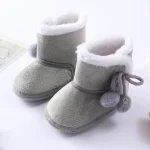 Bottes de neige d&rsquo;hiver bébé chaussons antidérapants semelle souple garde au chaud velours douillet 13 ans