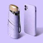 Parapluie extérieur Protection UV Ultraléger Pliable 5 volets Design moderne Lavande Élégant Accessoires urbains