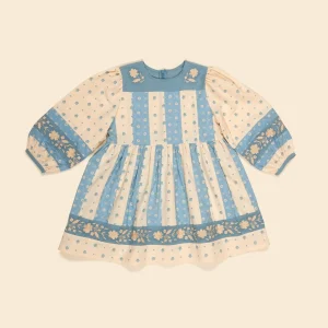 Vêtements pour filles robe de princesse 2025 nouvelle marque d&rsquo;automne bébé broderie Blouse enfants tricot pulls et pantalons enfants pantalons décontractés – dress