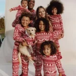 Pyjamas Famille Noël Adultes Enfants Mère Fille Père Fils Pyjamas Doux Matériel Doux Sécurité Confort Élégance