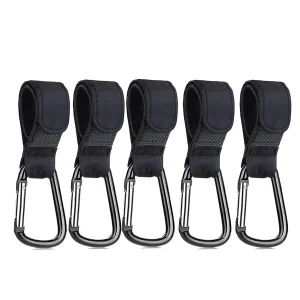 5 crochets poussette mousquetons aluminium nylon noir organizer sac à couches sac de change accessoire bébé portage organisation pratique 5 crochets poussette mousquetons aluminium nylon noir organizer sac à couches sac de change accessoire bébé portage organisation pratique