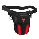 Sac à hanche Moto LED waterproof bandoulière randonnée sécurité style urbain portable