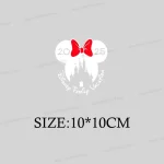Patchs Mickey Famille 2025 Disney transfert chaleur pour vêtements enfants femmes personnalisé handmade respectueux environnement durable