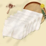 Serviettes bébé en coton 100% doux réutilisables 6 pièces coton biologique douceur pour la peau usage quotidien change et nettoyage visage accessoires bébé made in France