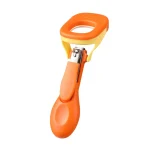 Coupeongles pour animaux de compagnie design ergonomique antipincement en acier inoxydable orange jaune maniable précision confort outil de soins pour chiens chats
