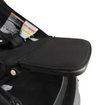Panneau d&rsquo;extension siège auto pour poussettes Butterfly ergonomique confortable en plastique et tissu noir sécurité bébé