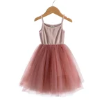 Robe Tutu princesse pour fille tulle sans manches coloris uni plage mariage 18 ans Kids Tales jersey polyester doux respirant facile d&rsquo;entretien