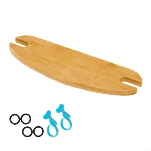 Planchette en bambou multifonctionnelle pour salle de bain support de bain relaxant antidérapant écofriendly design minimaliste durable facile à entretenir