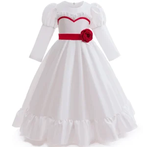Robe de cérémonie pour filles robe demoiselle d’honneur blanche robe de baptême robe de mariage robe d’anniversaire robe élégante pour enfants Robe de cérémonie pour filles robe demoiselle d’honneur blanche robe de baptême robe de mariage robe d’anniversaire robe élégante pour enfants