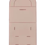 Support plastique pour appareils électroniques design moderne rose pâle base pour chargeur ou station d&rsquo;accueil rangement minimaliste bureau ou domicile