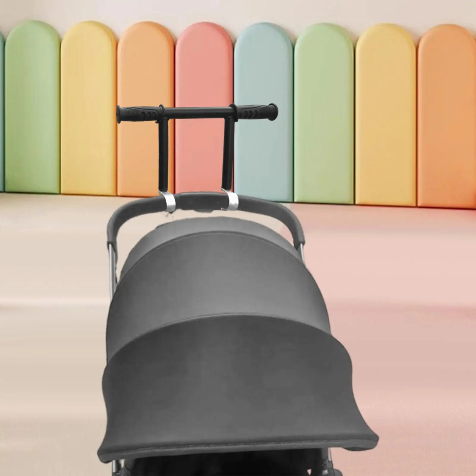 Extension poignée poussette barre guidon universelle confort promenade durabilité style moderne antidérapant ajustable pratique bébé enfant sécurité design élégant matériaux premium protection intempéries rangement intégré