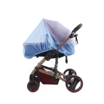 Accessoires protection contre les mouches à fermeture éclair pour enfants maille d&rsquo;été CPull Cheshire age couverture complète moustiquaire chariot poussette bébé  Simple Lake Blue