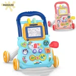 Trotteur bébé éducatif PANGDUBE avec jouets interactifs et écran de dessin pour apprentissage et amusement