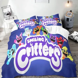 Smiling Critters Parure de lit 3D pour enfants ensemble de literie bébé housse de couette animaux mignons 100% polyester design moderne et sécuritaire Smiling Critters Parure de lit 3D pour enfants ensemble de literie bébé housse de couette animaux mignons 100% polyester design moderne et sécuritaire