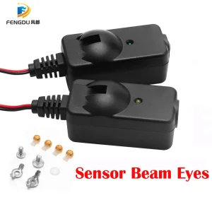 Capteur infrarouge de garage FENGDU kit de sécurité détection de mouvement capteur photoélectrique ABS noir LED verte installation facile haute qualité
