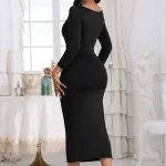 Robe longue d&rsquo;anniversaire pour maman robe élégante pour soirée bébé vêtements confortables et stylés pour automne 2023