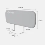 Barrière de lit pliable pour bébé gardecorps portable protection murale design moderne matériaux sûrs sécurité bébé lit enfant barrière de lit réglable protègemur hauteur 55cm largeur 120cm style minimaliste