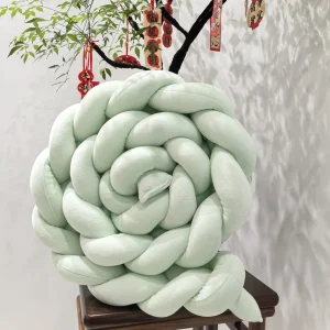 Ensemble de parechocs lit bébé tressé noeud oreiller coussin 1M/2M/3M/4M protecteur lit chambre décor infantile bébé garçon Ensemble de parechocs lit bébé tressé noeud oreiller coussin 1M/2M/3M/4M protecteur lit chambre décor infantile bébé garçon