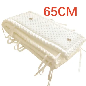 Parechocs de lit pour bébé protection douce et épaisse détachable personnalisable décoration chambre d’enfant coton 65CM Parechocs de lit pour bébé protection douce et épaisse détachable personnalisable décoration chambre d’enfant coton 65CM