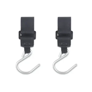 Crochets en cuir pour poussette accessoires universels en similicuir et métal 2 pièces noir et argenté design moderne rangement pratique bébé et lifestyle Crochets en cuir pour poussette accessoires universels en similicuir et métal 2 pièces noir et argenté design moderne rangement pratique bébé et lifestyle